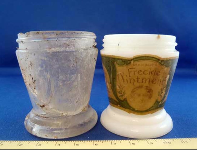 Image: Freckle ointment jars